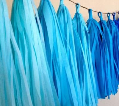 Hot Sale Party Favor Tissue Paper Tassel Garland Hanging Decoration Garland for Party