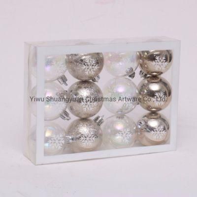 Christmas Plastic Ornaments Christmas Ball Hand Painted