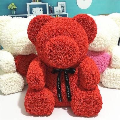 2020 Best Gift 70cm Big Rose Bear Wedding Party Decoration Valentine&prime;s Day Girlfriend