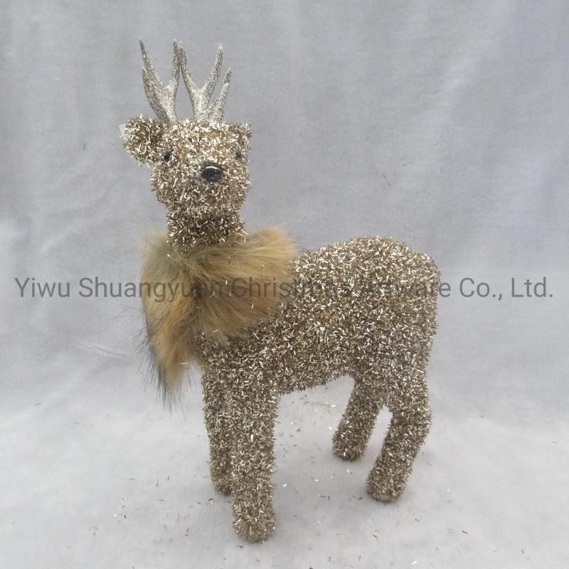 Christmas Foam Deer Hanging Decor for Holiday Wedding Party Decoration Supplies Hook Ornament Craft Gifts