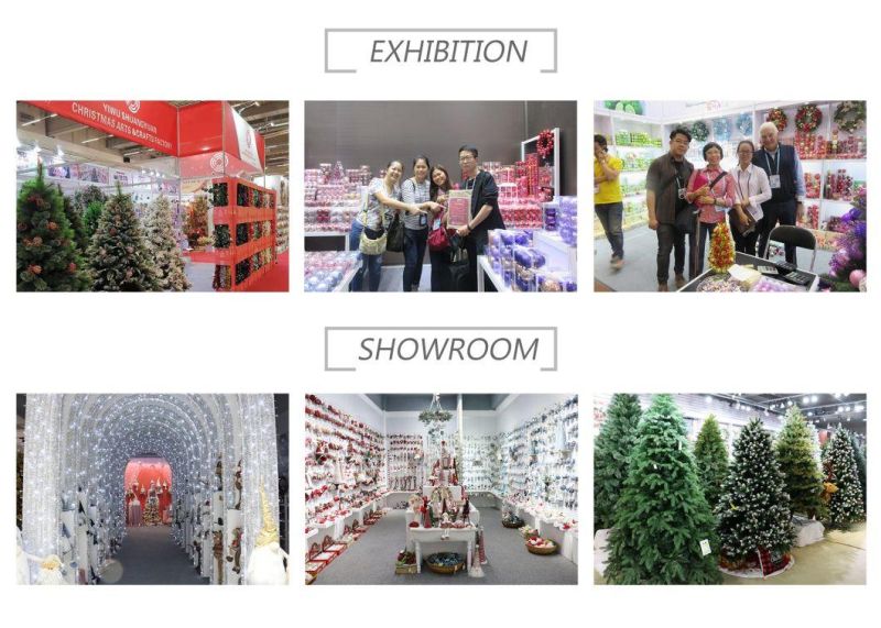 Wholesale Christmas LED Lighting PVC+PE Mixed Pre-Lit Green Artificial Christmas Tree