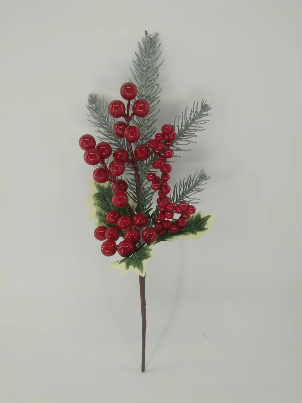 Bulk Stems Farmhouses Pinecone Holly Artificial Berry Stems Christmas Branches