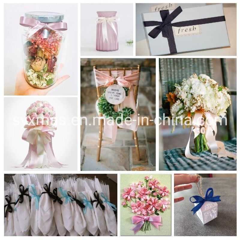 Silk Satin Ribbon for Wedding Party Decoration Invitation Card Gift Wrapping Scrapbooking Supplies Riband