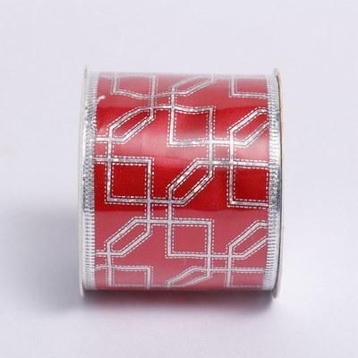 Yiwu Factory and Trade Company Direct Sale Cheap Red Christmas Tree Decorated Silk Ribbon