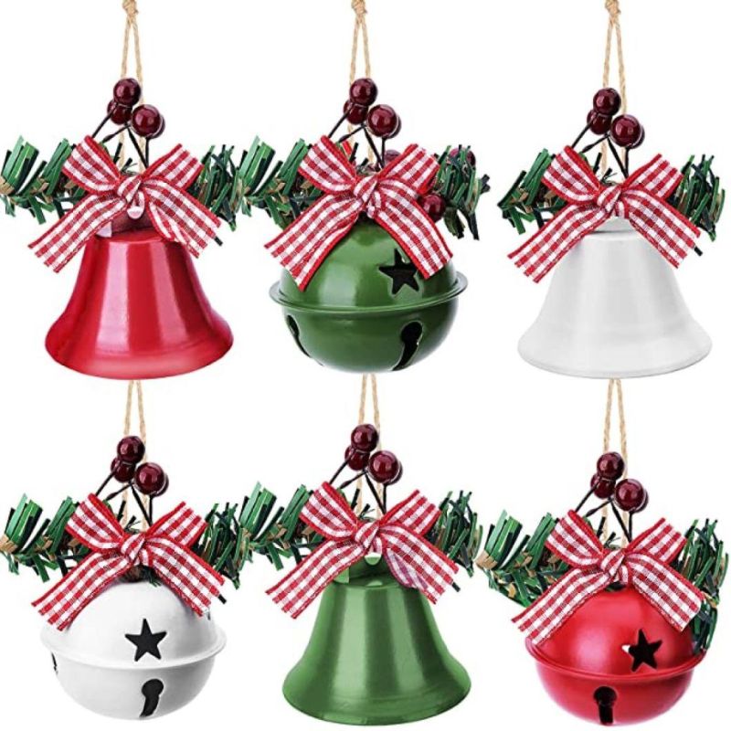 Christmas Jingle Bells Ornaments, Craft Christmas Tree Hanging Bell Pendant