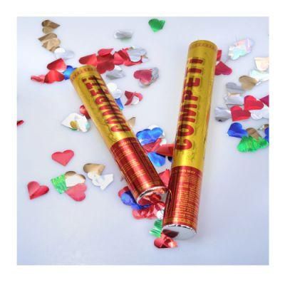 Party Confetti Birthday Metallic Hearts Cheap Price Colorful Popper Shooter