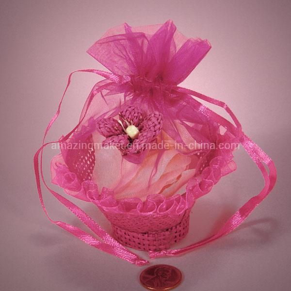 Excellent Organza Paper Mesh Tiny Favor Basket (AM-OB014)