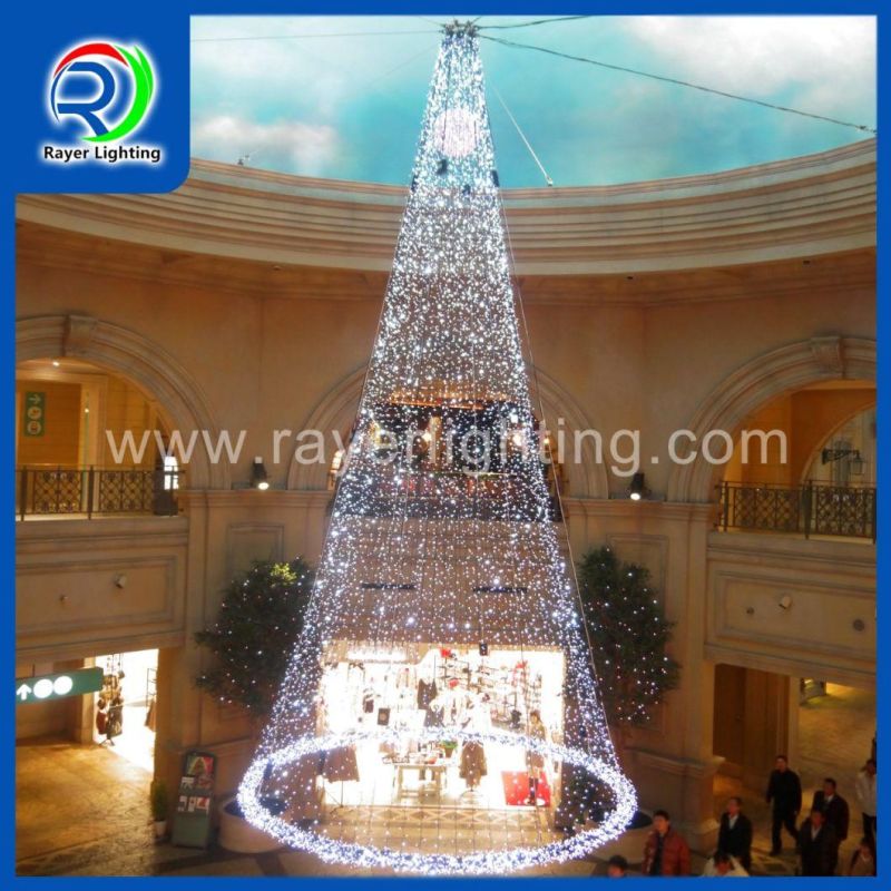 LED Christmas Tree Light Outdoor 10m High Shopping Mall Christmas Tree Lights