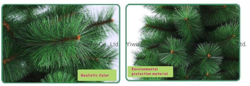 Factory Sale Cheap Green PVC Christmas Tree with Pinecone for Christmas Decoration