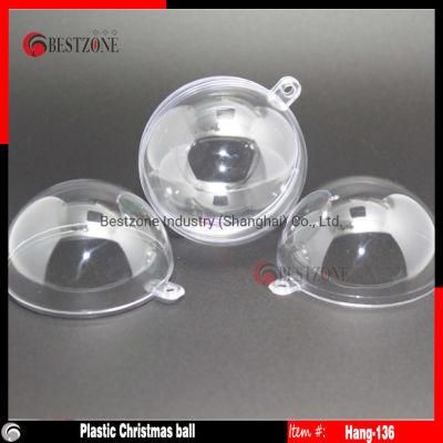 Clear Plastic Christmas Balls (hanging-60)