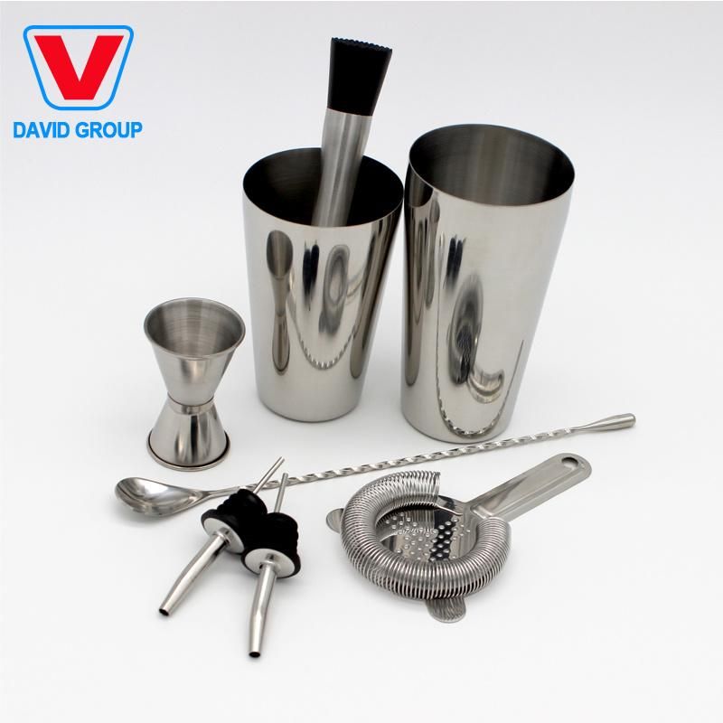 Popular High Quality Colorful Custom Logo Stainless Steel 24oz Cocktail Shaker Bartender Set