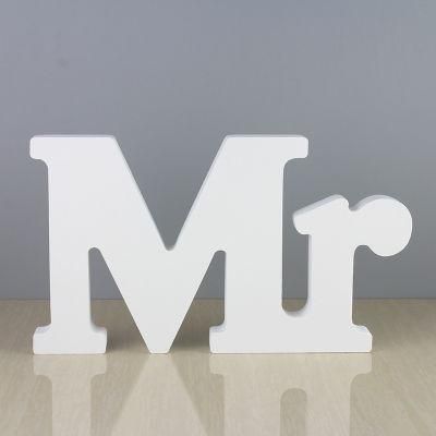 White Wood Sign Vintage Style Mr and Mrs Sign Mr &amp; Mrs Wooden Letters Rustic Wedding Signs for Wedding Decoration