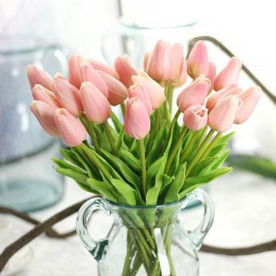 Wedding Home Decoration Artificial Flower Mini Tulips Artificial Tulip