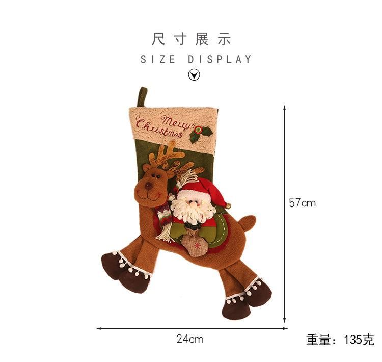 Christmas Stockings Gift Bags Christmas Decorations Decorations Christmas Deer Socks Gift Candy Socks