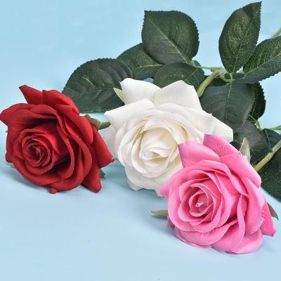 High Guality Artificial Flowers Rose, 12PCS Real Touch Silk Rose Flowers DIY for Wedding, Party and Home Decoration