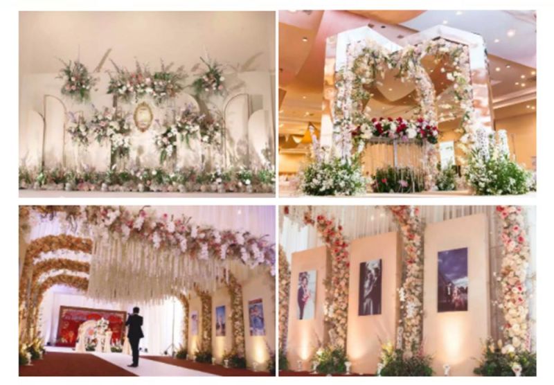 Christmas Wedding Decoration Fabric Fake Galsang Flower