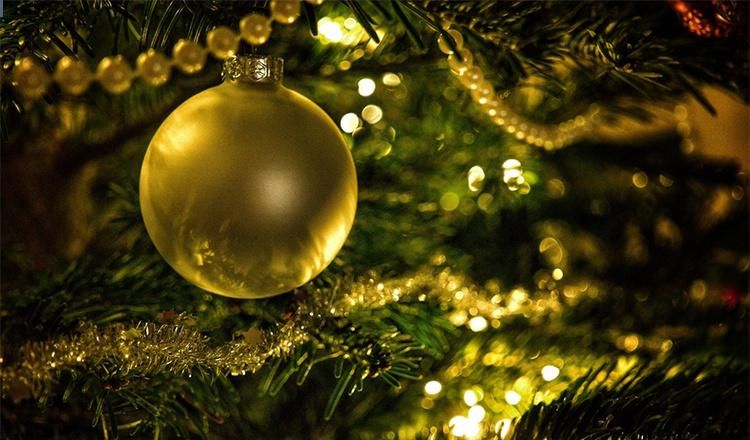 New Design Gold Glass Christmas Ball Christmas Tree Ornaments
