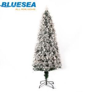 Optical Fiber Christmas Tree PVC Flocking Snowflake Simulation Christmas Tree