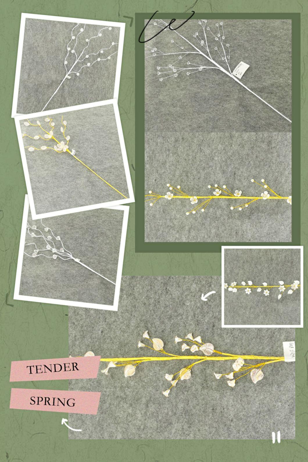 Christmas Acrylic Decoration of Crystal Faceted Bead Chains