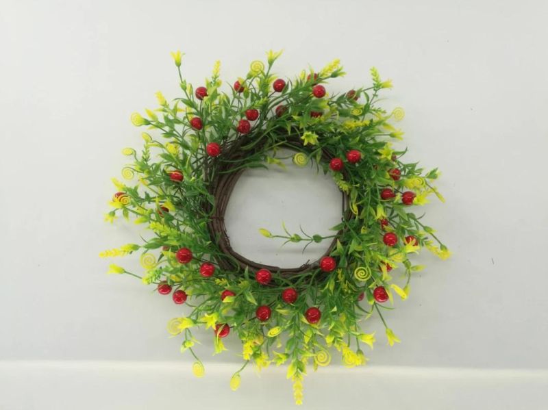 Factory Direct Supply Wedding Artificial Garland Baby Breath Flower Wreath