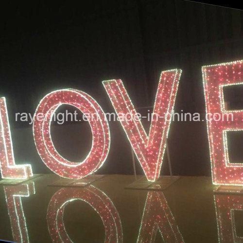 3m Love LED Park Decoration Lights for Light Show