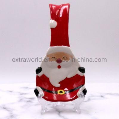 Own Design Christmas Gifts Crafts Santa Ceramic Spoon