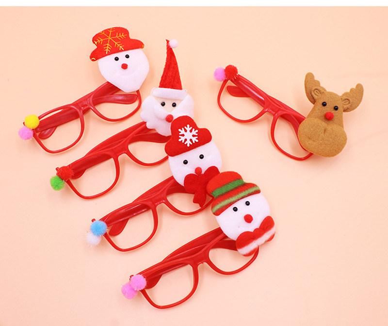 Merry Christmas Frame Novelty Santa Claus Glasses Costume