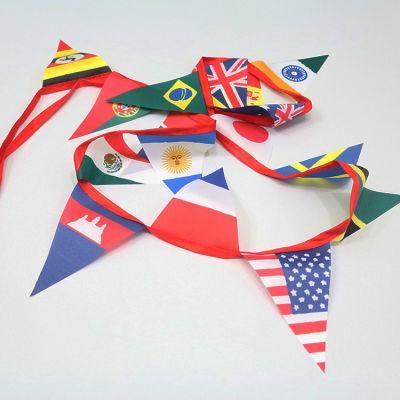 Eco-Friendly Promotion Printed PE/Paper Customized Pennant String Flag /Bunting Flag