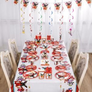 Bunny Birthday Party Decorations Banner Paper Plates, Cups, Tableware