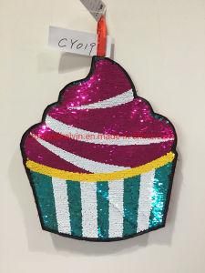 Four Colors Shiny Sequins Ice Cream Ornament