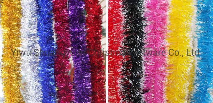 Factory Direct Sale Cheap Price 2m Gold Color Pet Tinsel Garland