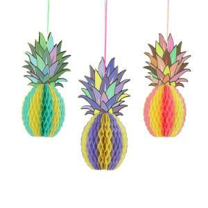 Umiss Paper Honeycomb Pineapple Hanging Decoation Party Supplier