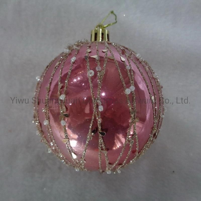 Artificial Christmas Hanging Shatterproof Balls for Holiday Wedding Party Decoration Supplies Hook Ornament Craft Gifts