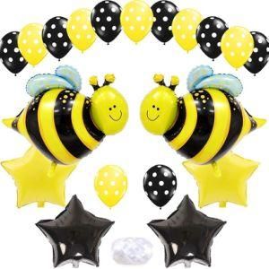 Amazon 37PCS Children&prime;s Party Decoration Honey Star Aluminum Film Balloons