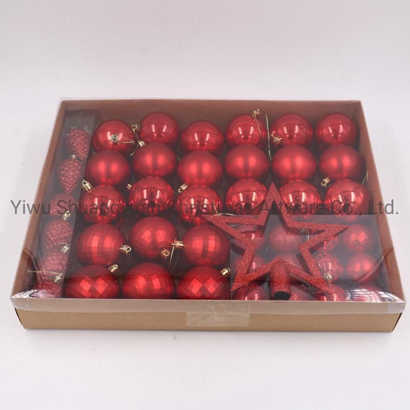 New Design Christmas Ball for Holiday Wedding Party Decoration Supplies Hook Ornament Craft Gifts