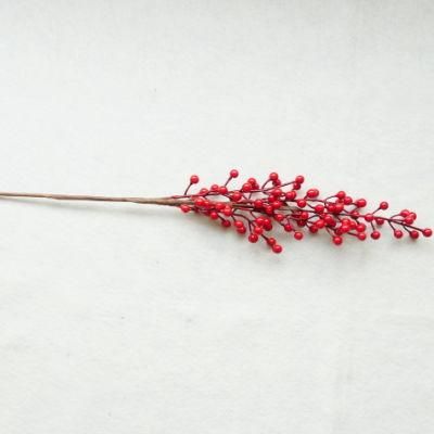 Artificial Flower Red Christmas Berry and Pine Cone Picks