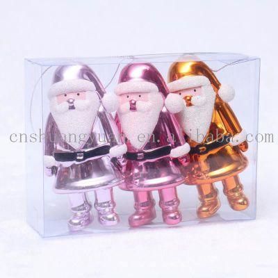 New Design Christmas Shiny Santa King Bear Squirrel for Holiday Wedding Party Decoration Supplies Hook Ornament Craft Gifts