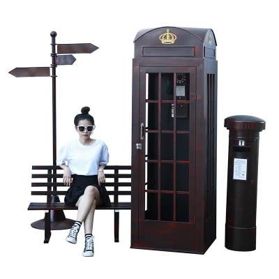 Outdoor Garden Decorative London Telephone Booth for Sale