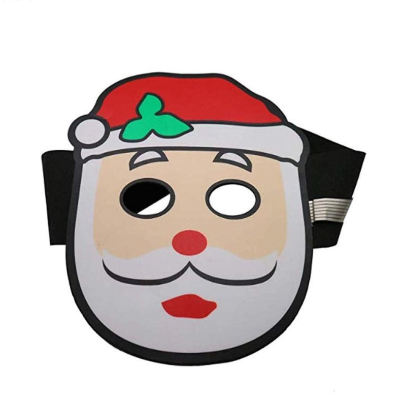 Christmas Santa LED Mask Voice Control Light up Voice-Activated Light