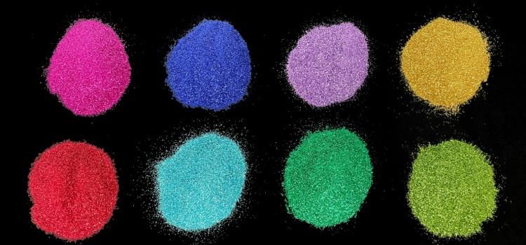 Wholesale Bulk Glitter White Red Blue Green Yellow Pink Non-Toxic Eco-Friendly Chunky Glitter Powder for Greeting Cards