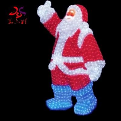 Christmas Decoration 3D Structure Christmas Santa Claus LED Motif Lights