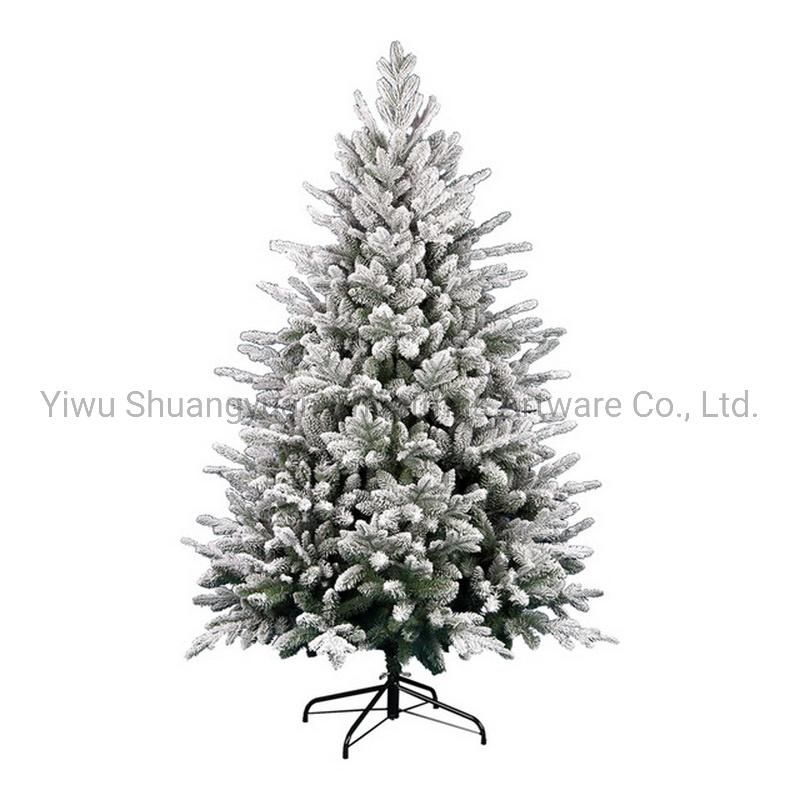 120-300cm Green PE PVC Artificial Christmas Tree with Leaf Pinecone Snow Red Berry Home Decoration Christmas Gift
