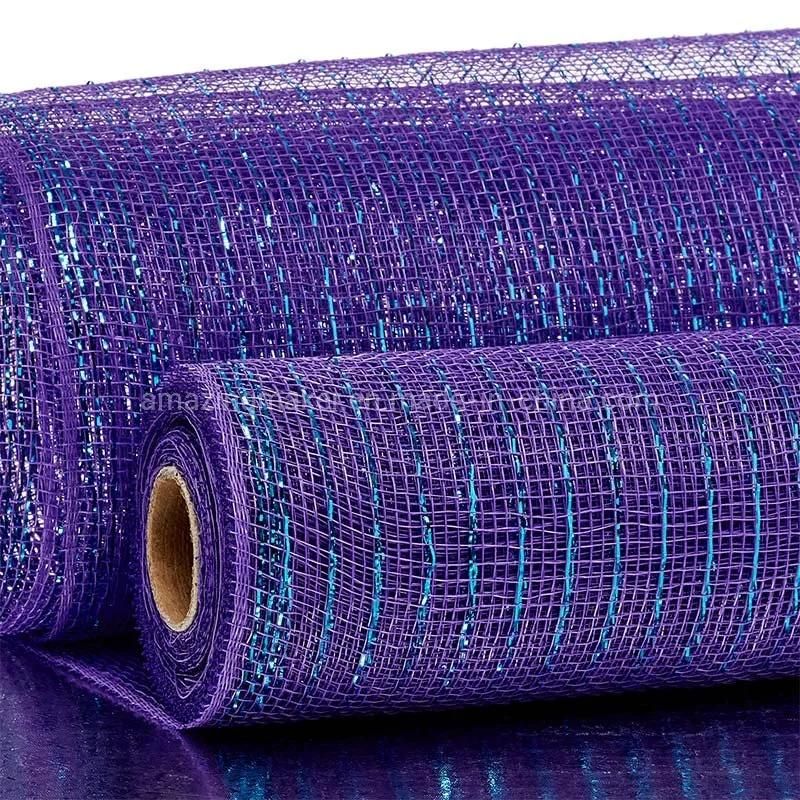 Colored Thread Metallic 10′′ Deco Mesh for Wholesale