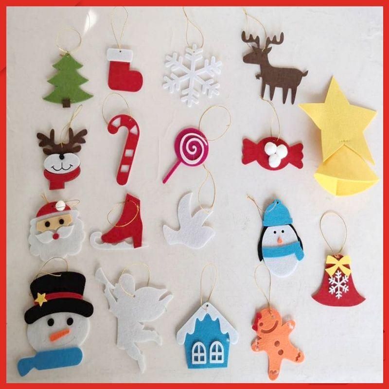 DIY Christmas Tree with 26 Detachable Ornaments Xmas Gifts for Kids Door Wall Hanging Decoration