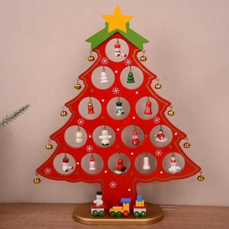 Christmas Decorations Christmas Tree Decorations Wooden Tabletops Decorate Christmas Gifts