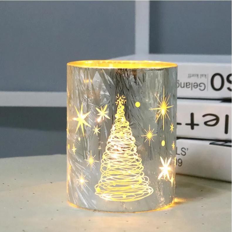 Heat Resistant White Jar Glass Candle Container Gold for Wedding Party Home Decoration