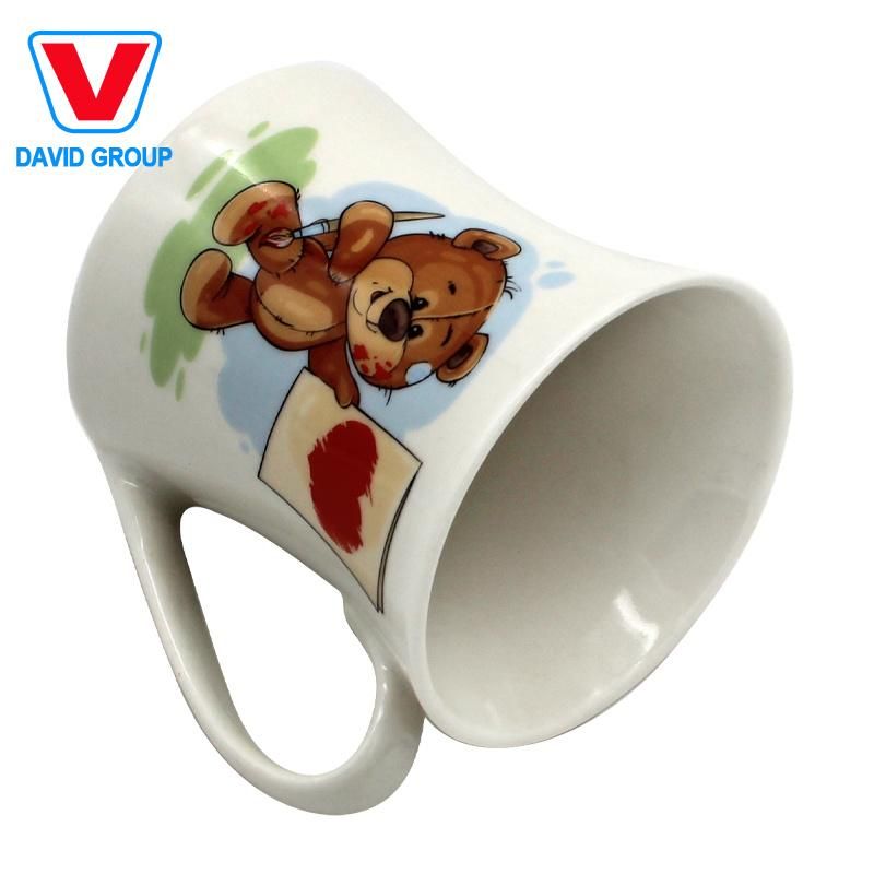 Sublimation Custom Logo Print 11oz Simple White Coffee Cups Ceramic Mug