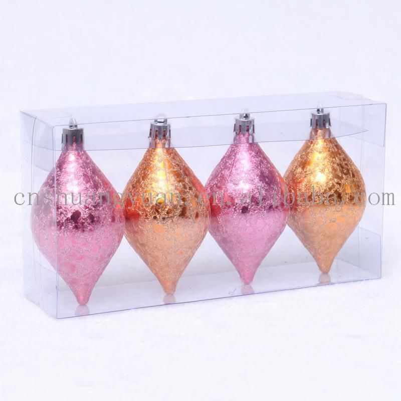 New Design Christmas Shiny Champagne Corn for Holiday Wedding Party Decoration Supplies Hook Ornament Craft Gifts
