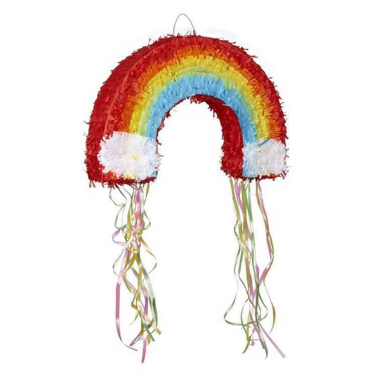 Colorful Rainbow Design Pinata for Kids Party Decoration