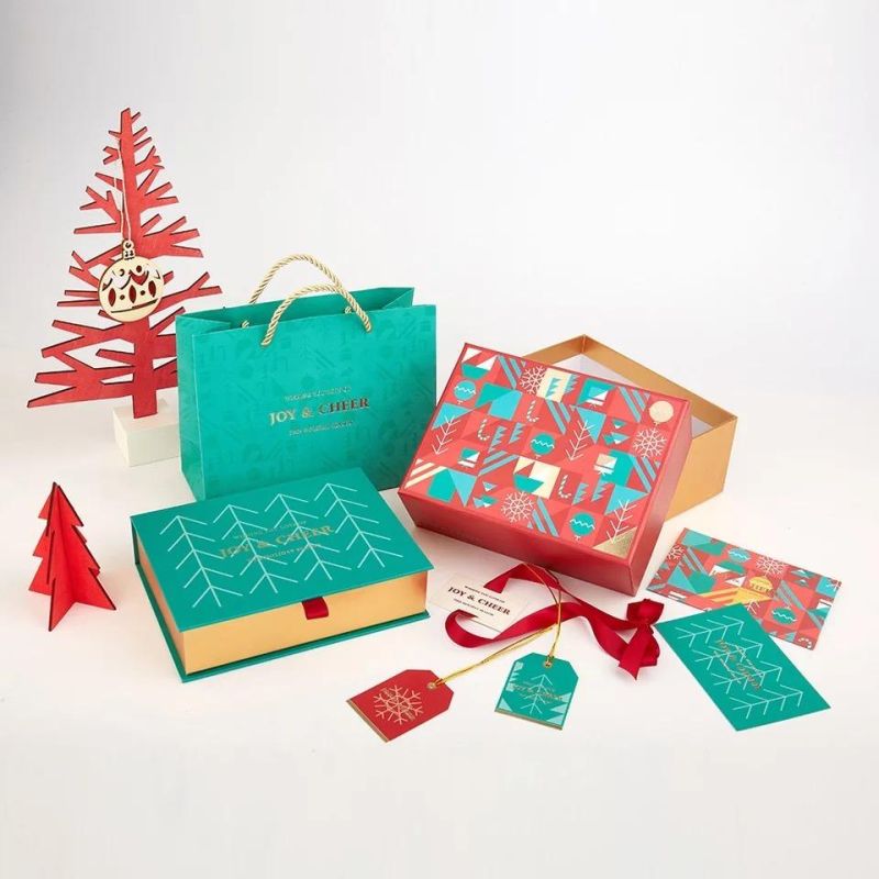 Custom Design Premium Corrugated Christmas Gift Paper Subscription Boxes